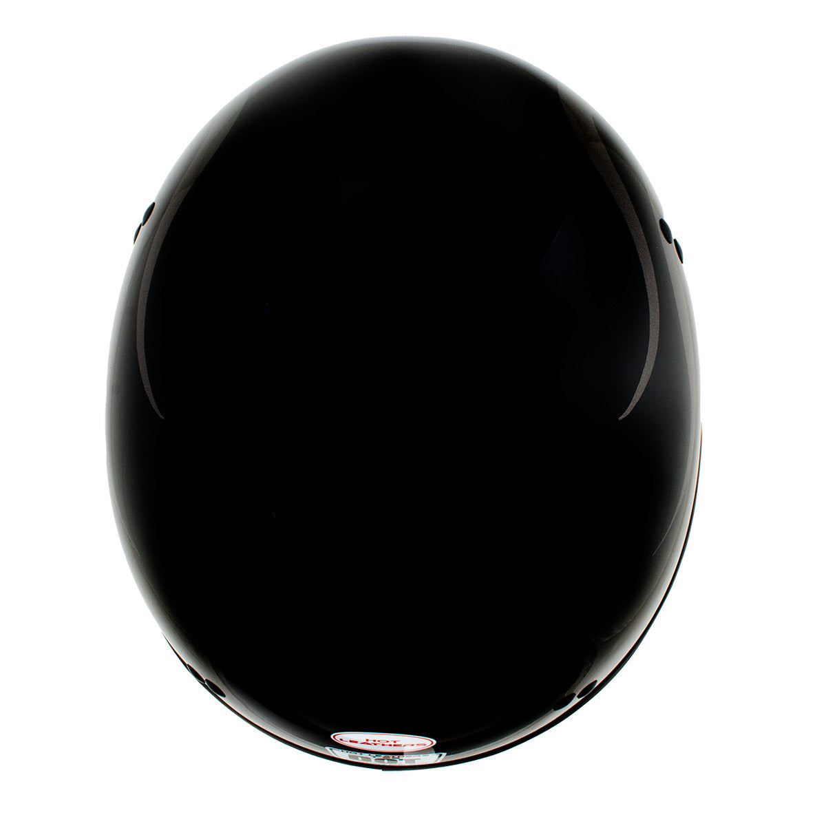 Hot Leathers HLD1036 Silver Flames Gloss Black Motorcycle DOT