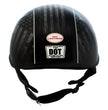 Hot Leathers HLD1042 Gloss Black Warrior Bullet Advanced DOT Approved Skull Half Helmet Biker