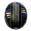 Hot Leathers HLD1042 Gloss Black Warrior Bullet Advanced DOT Approved Skull Half Helmet Biker