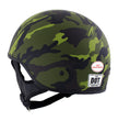 Hot Leathers HLD1049 Camo Matte Green Motorcycle Skull Cap Half Helmet DOT Approved