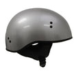 Hot Leathers HLD1050 Glossy Silver Motorcycle DOT Approved Skull Cap Half Helmet Biker