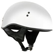 Hot Leathers HLT68 The O.G. Glossy White Motorcycle Skull Cap Half DOT Approved Helmet
