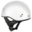 Hot Leathers HLT68 The O.G. Glossy White Motorcycle Skull Cap Half DOT Approved Helmet