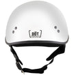 Hot Leathers HLT68 The O.G. Glossy White Motorcycle Skull Cap Half DOT Approved Helmet