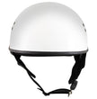 Hot Leathers HLT68 The O.G. Glossy White Motorcycle Skull Cap Half DOT Approved Helmet