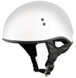 Hot Leathers HLT68 The O.G. Glossy White Motorcycle Skull Cap Half DOT Approved Helmet