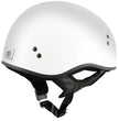 Hot Leathers HLT68 The O.G. Glossy White Motorcycle Skull Cap Half DOT Approved Helmet