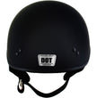 Hot Leathers HLT70 Stealth Flat Matte Black Motorcycle DOT Skull Cap Classic Half Helmet
