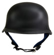 Hot Leathers Gloss Black The Hanz German Style Vintage Motorcycle Half Helmet HLT75