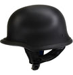 Hot Leathers Gloss Black The Hanz German Style Vintage Motorcycle Half Helmet HLT75