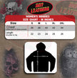 Hot Leathers GLZ4324 Ladies ‘Skull and Crossbones' Jumbo Print Ladies Hooded Sweatshirt