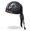 Hot Leathers HWH1047  Skull Face Headwrap