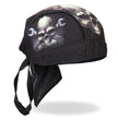 Hot Leathers HWH1054  Skull and Wrench Bones Headwrap