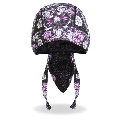 Hot Leathers HWH1078  Sugar Skull Headwrap