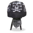 Hot Leathers HWH1090 Skull Flag Headwrap