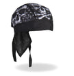 Hot Leathers HWH1090 Skull Flag Headwrap