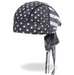 Hot Leathers HWH1092 Gray Flag Headwrap