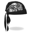 Hot Leathers HWH1093 Smokin Five Skulls Headwrap