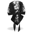 Hot Leathers HWH1093 Smokin Five Skulls Headwrap