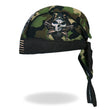 Hot Leathers HWH1094 Camo 2nd Amendment  Homeland Security Skull Headwrap