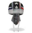 Hot Leathers HWH1097 Thin Line Stars and Stripes Flag Headwrap