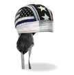 Hot Leathers HWH1097 Thin Line Stars and Stripes Flag Headwrap