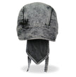 Hot Leathers HWH1107 Charcoal Dye Denim Headwrap