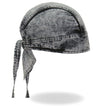 Hot Leathers HWH1107 Charcoal Dye Denim Headwrap