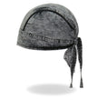 Hot Leathers HWH1107 Charcoal Dye Denim Headwrap