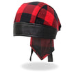 Hot Leathers HWH1108 Red Buffalo Plaid Headwrap