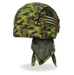 Hot Leathers HWH1112 Camo Flag Headwrap