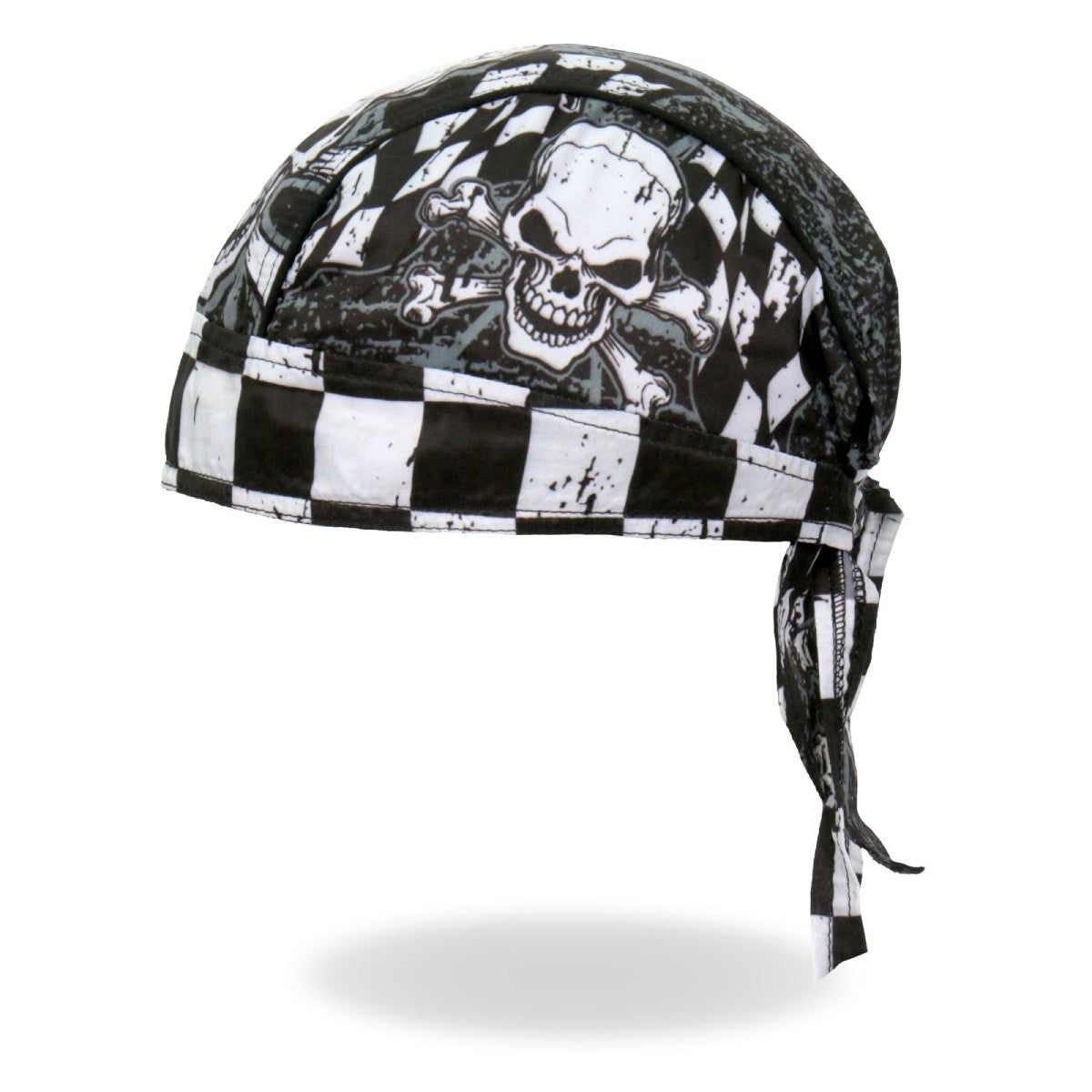 Hot Leathers HWH1115 Checkered Flags Headwrap