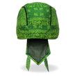 Hot Leathers HWH1116 Green Paisley Headwrap