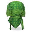 Hot Leathers HWH1116 Green Paisley Headwrap