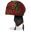 Hot Leathers HWH1119 Roses Headwrap