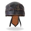 Hot Leathers HWL1008 Brown Rub-Off Seam Leather Headwrap