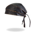 Hot Leathers HWL1008 Brown Rub-Off Seam Leather Headwrap