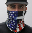 Hot Leathers HWN2015 Flag Cross Neck Gaiter Mask