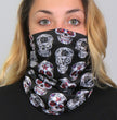 Hot Leathers HWN2018 Sugar Skulls Neck Gaiter Mask