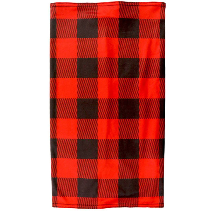 Hot Leathers HWN2022 Red &amp; Black Plaid Neck Gaiter