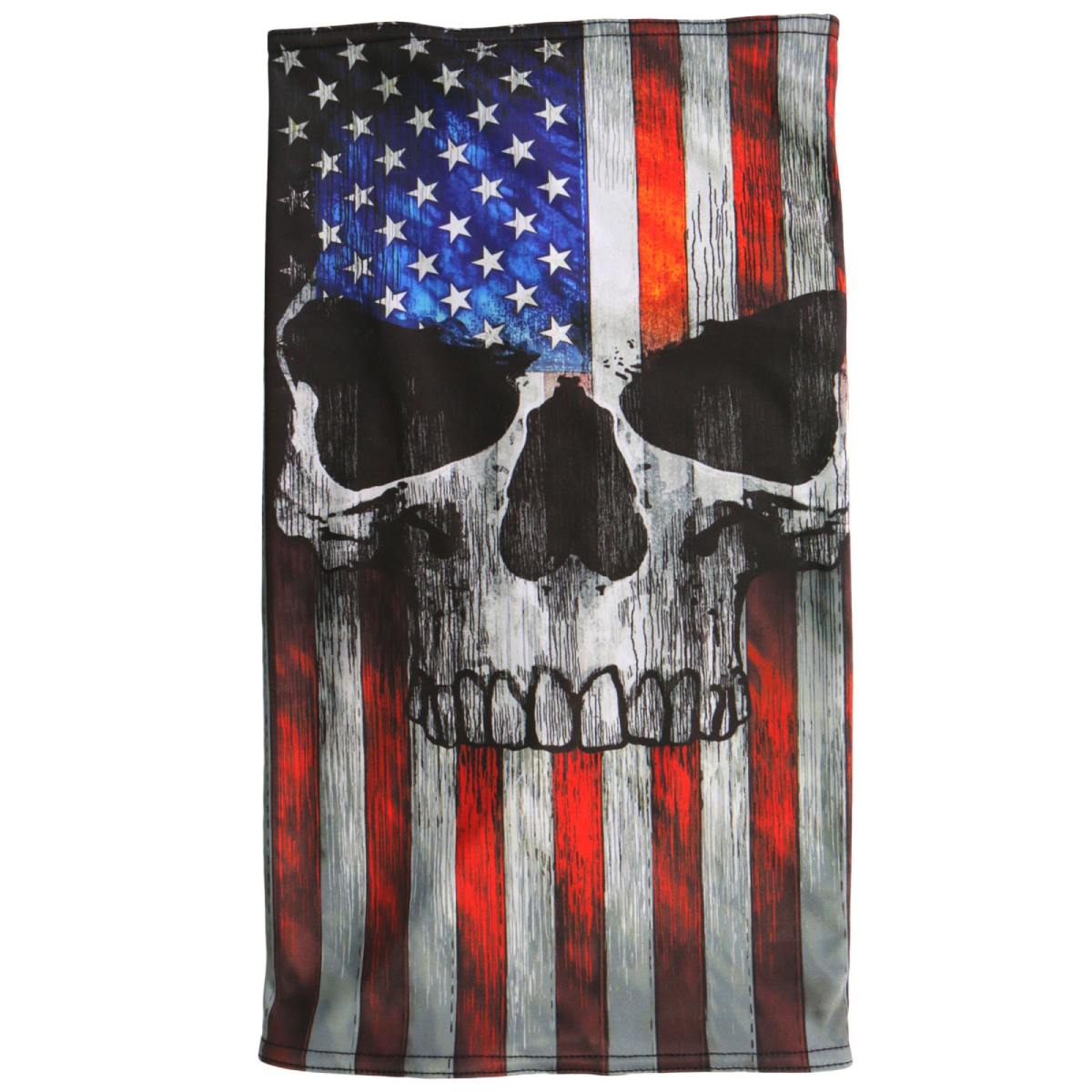 Hot Leathers HWN2025 Patriot Skull Neck Gaiter