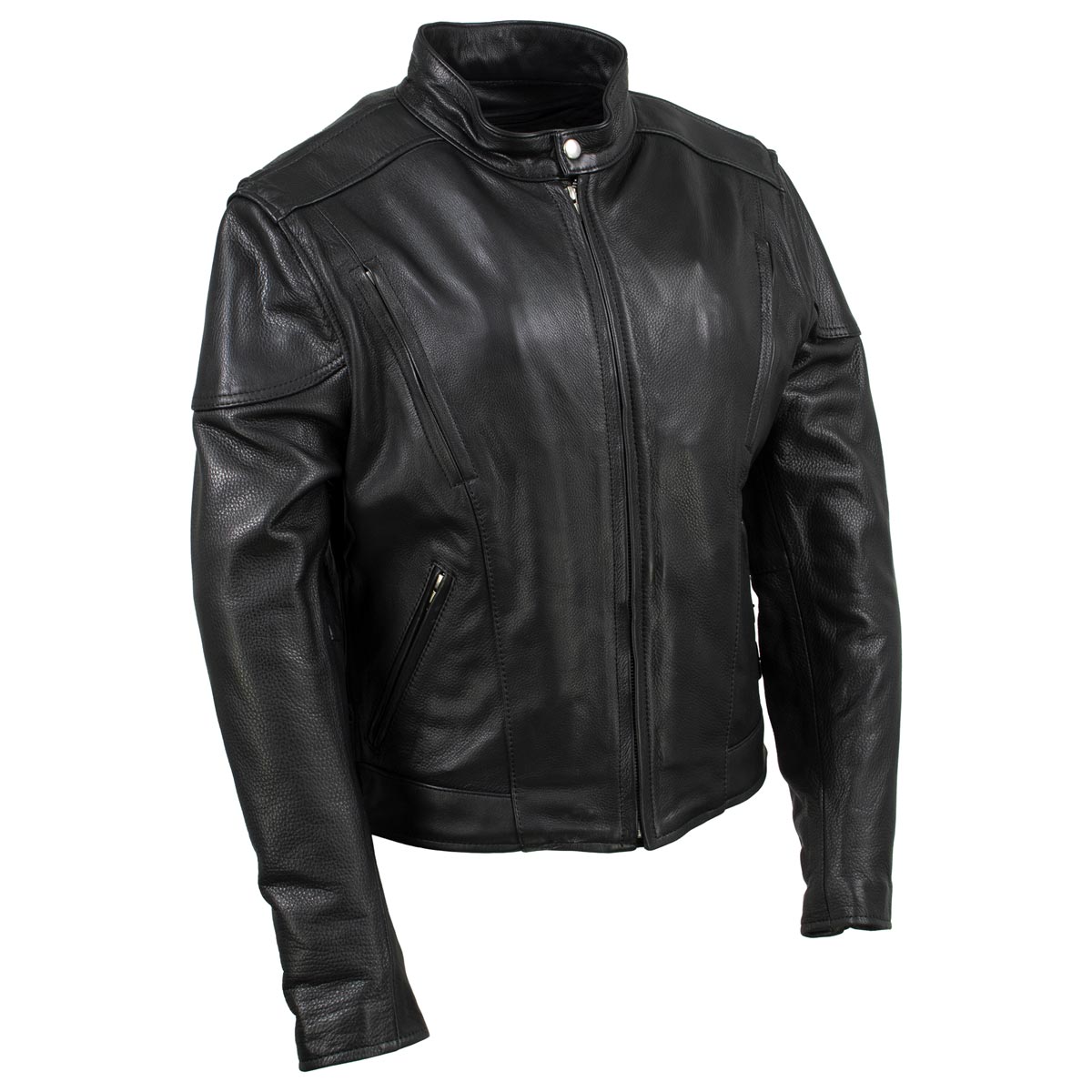 Hot Leathers JKL5001 USA Made Women's 'Foxy' Black Premium Leather Jacket with Vents