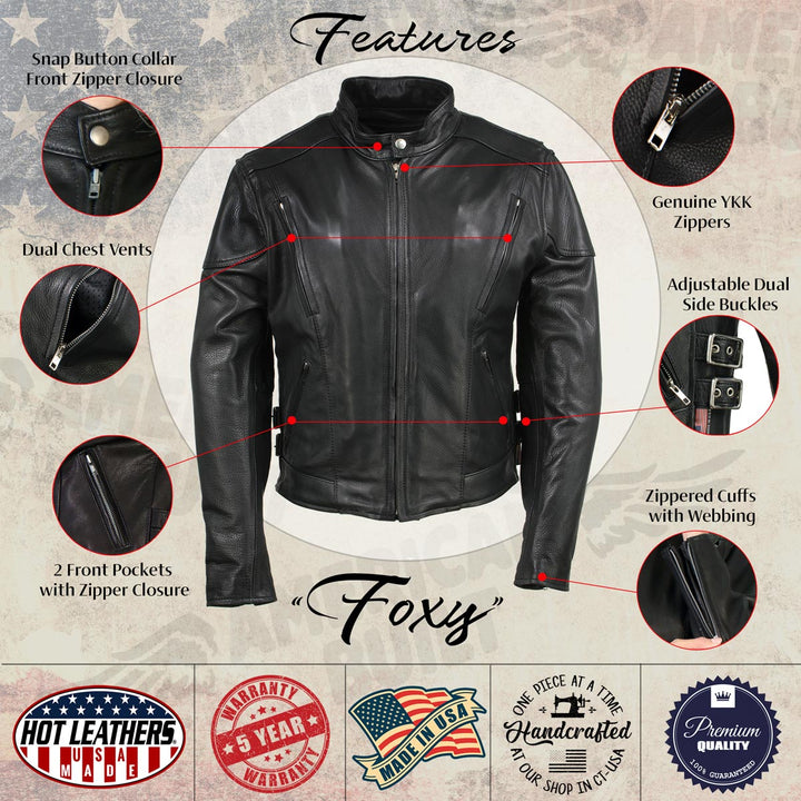 Hot Leathers JKL5001 USA Made Women&