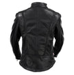 Hot Leathers JKL5002 USA Made Women's 'Pristine' Black Premium Motorcycle Leather Jacket