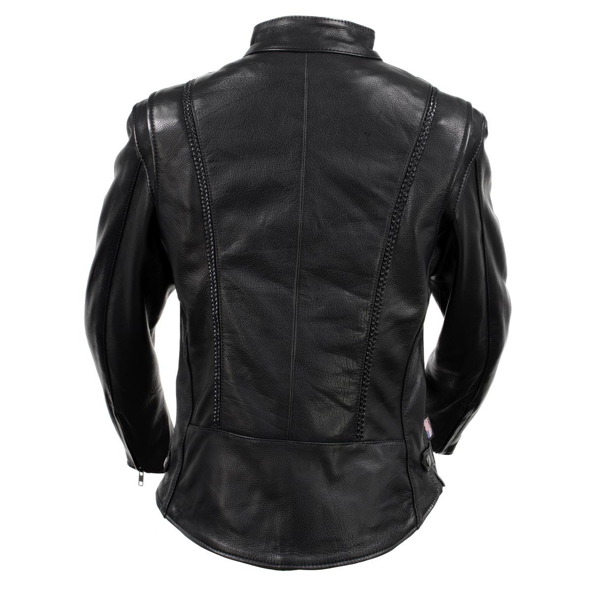 Hot Leathers JKL5002 USA Made Women's 'Pristine' Black Premium Motorcycle Leather Jacket