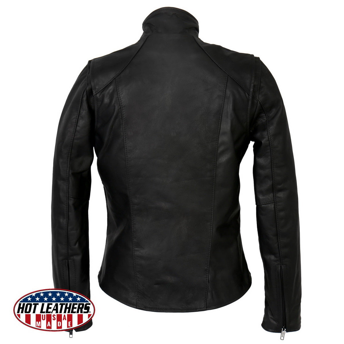 Hot Leathers JKL5003 USA Made Women's Black Clean Cut Leather