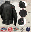 Hot Leathers JKL5003 USA Made Women's 'Serene' Black Clean Cut Premium Leather Jacket