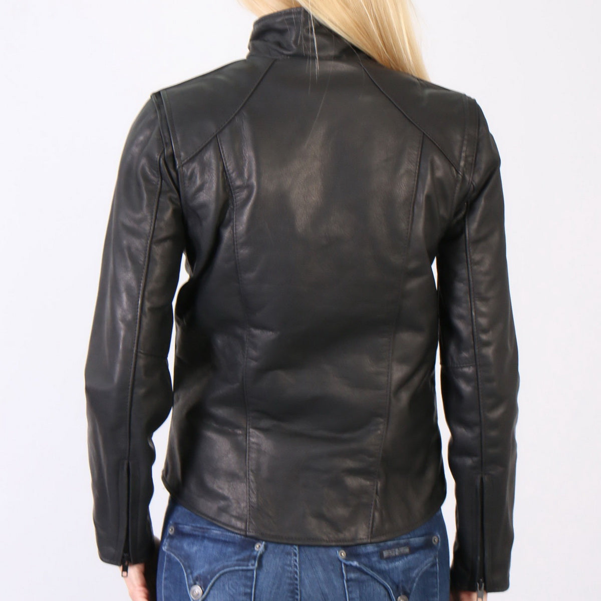 Hot Leathers JKL5003 USA Made Women's Black Clean Cut Leather Jacket