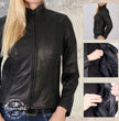 Milwaukee Leather USA MADE MLJKL5003 Women's Black Serene Clean Cut Premium Motorcycle Leather Jacket