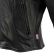 Hot Leathers JKL5003 USA Made Women's 'Serene' Black Clean Cut Premium Leather Jacket